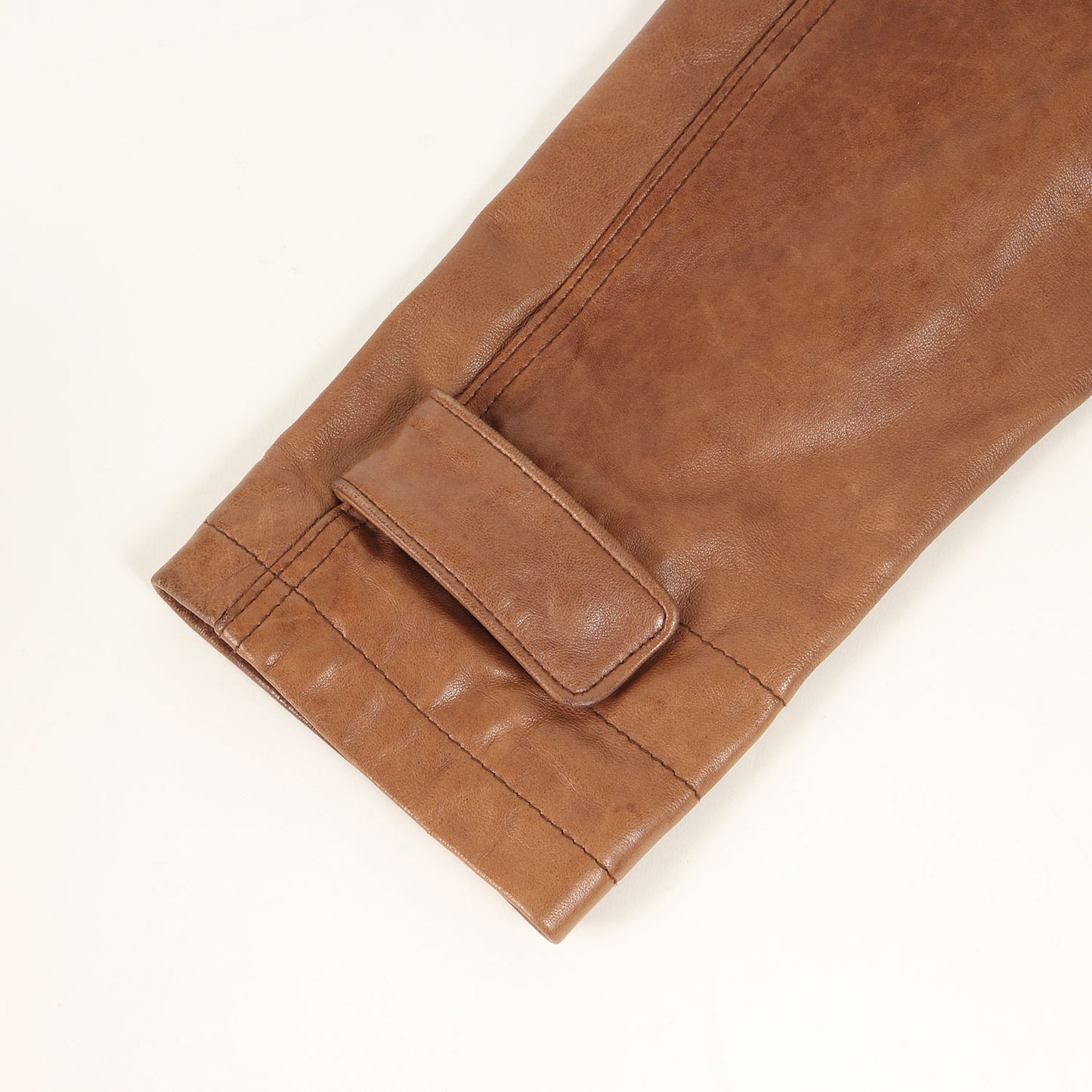 CK39 シープスキンレザー ジップ ジャケット