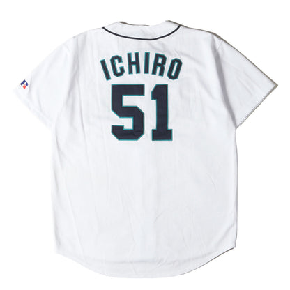 [RUSSELL製 ベースボールジャージ] 00s MLB シアトル・マリナーズ 背番号51 イチロー ユニフォーム