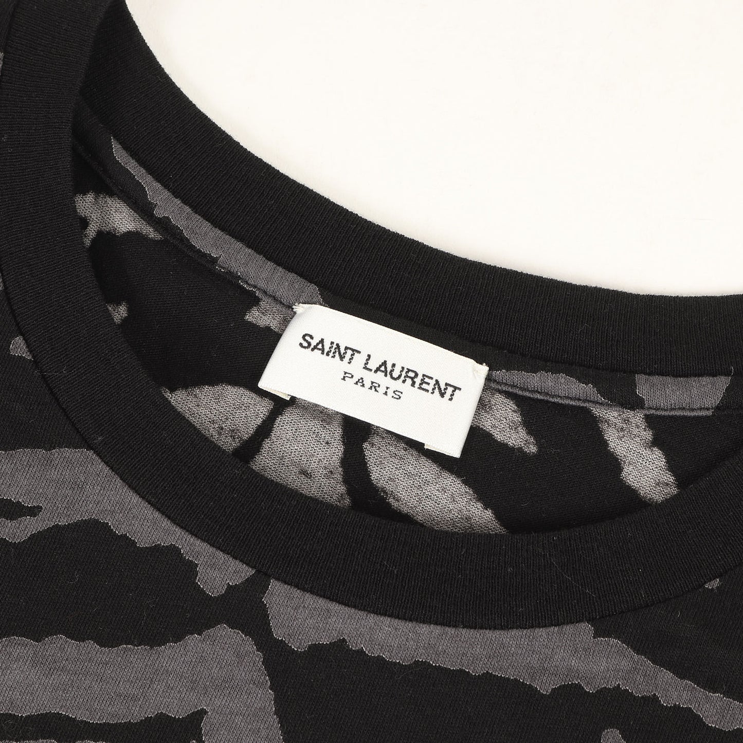 ゼブラ柄プリント クルーネック Tシャツ