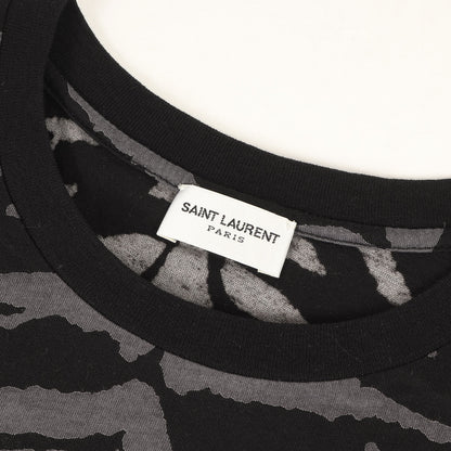 ゼブラ柄プリント クルーネック Tシャツ