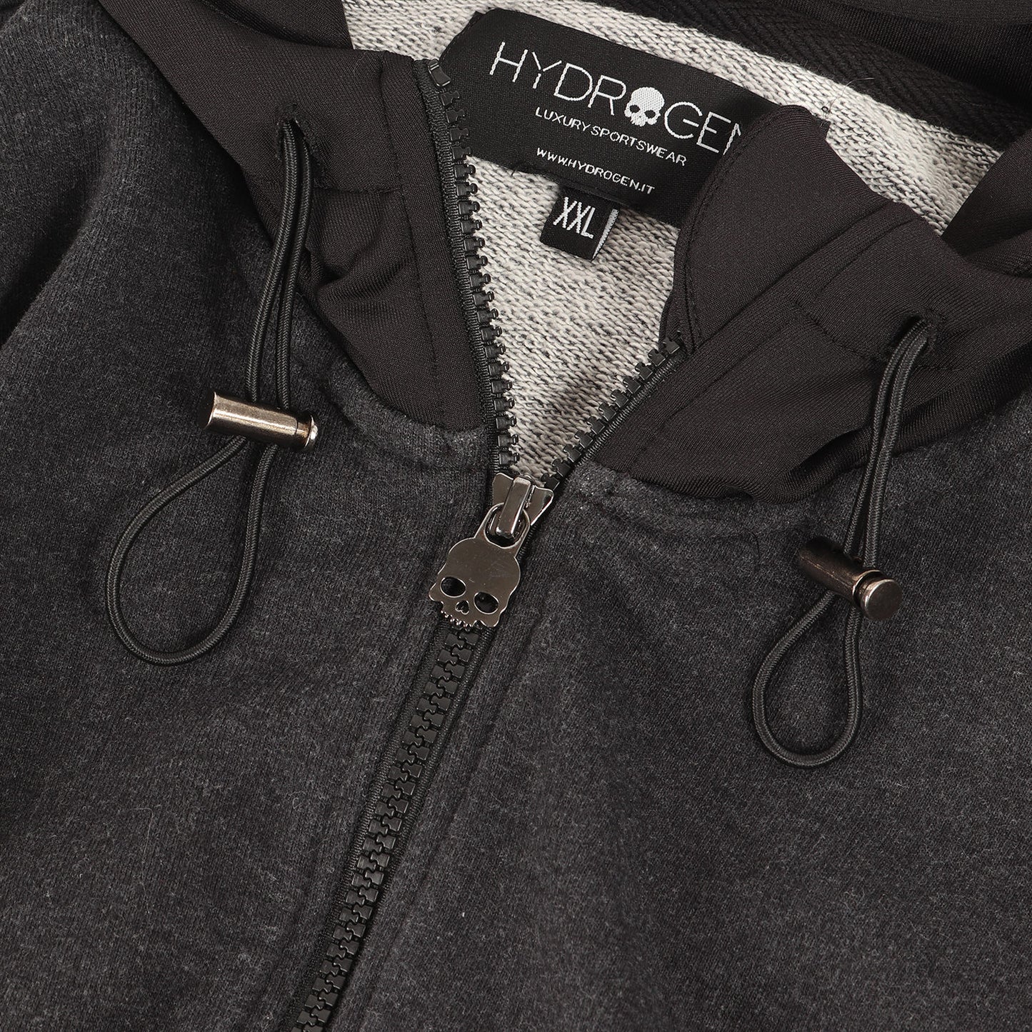 ジャージ切り返し フルジップ スウェットパーカー