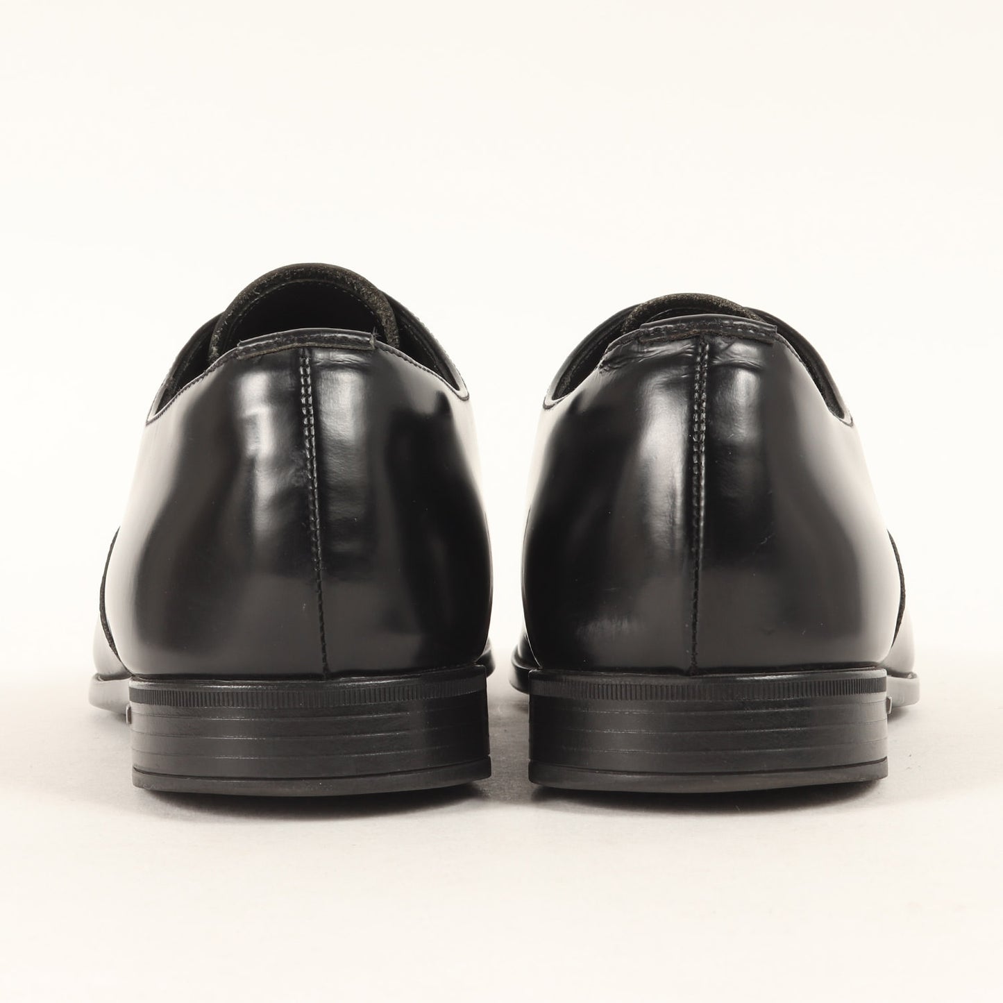サイドロゴ ストレートチップ 内羽根 レザー シューズ