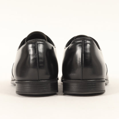 サイドロゴ ストレートチップ 内羽根 レザー シューズ
