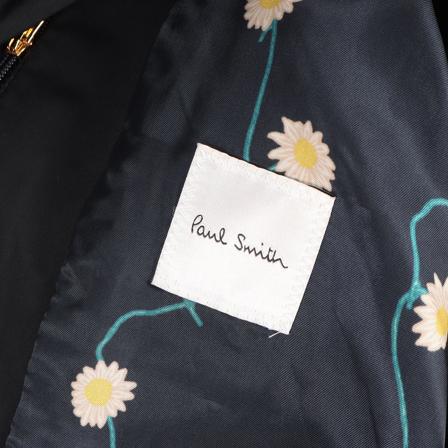 現行タグ 裏地フラワー柄 ステンカラーコート