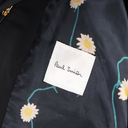 現行タグ 裏地フラワー柄 ステンカラーコート