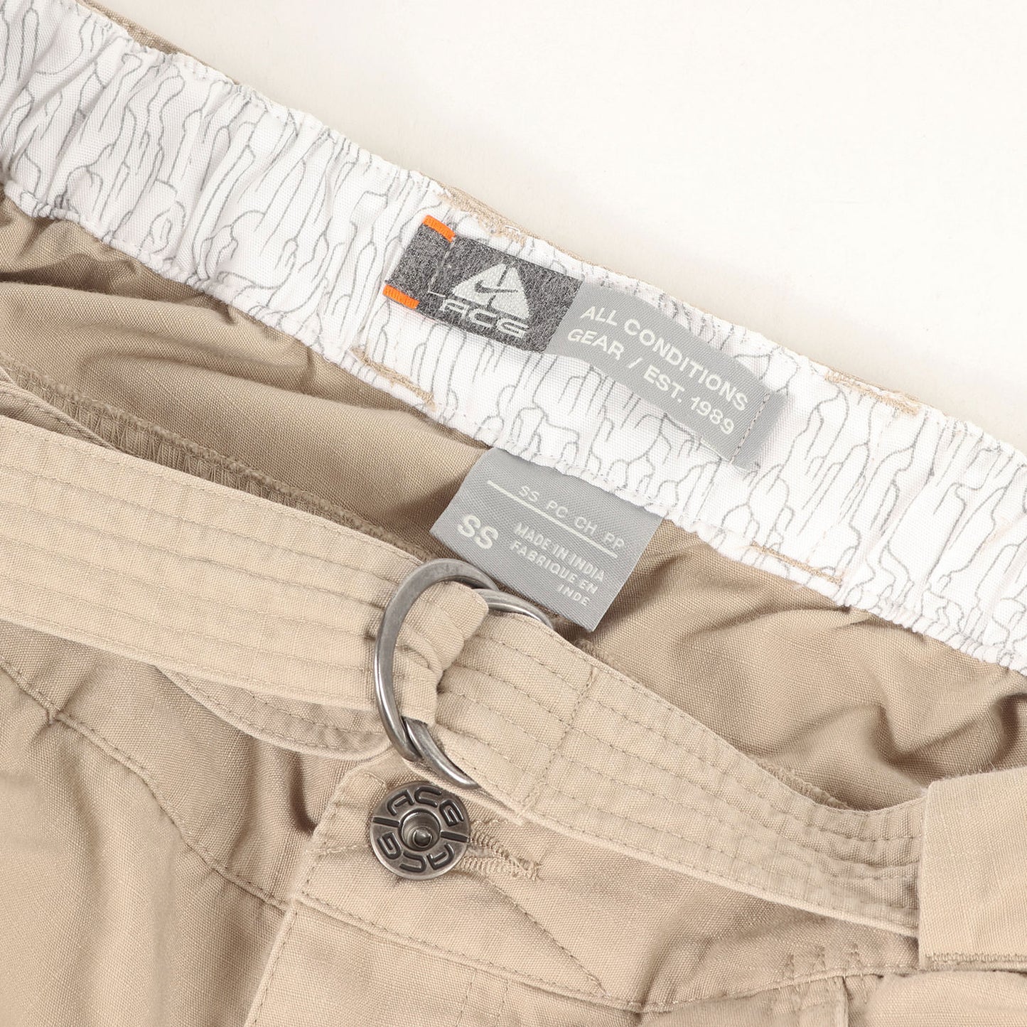 00s ACG ベルト付き リップストップ カーゴパンツ