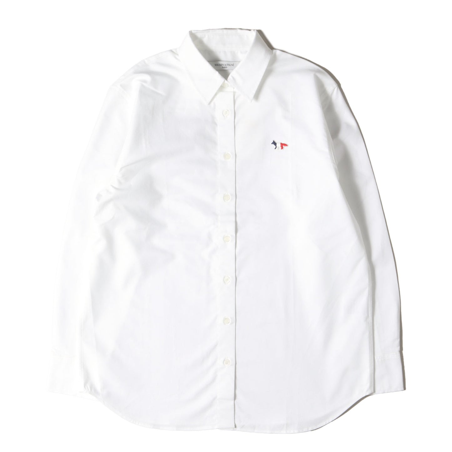 現行タグ ワンポイント刺繍 オックスフォード シャツ