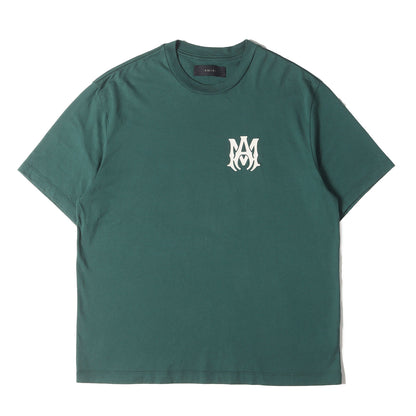 レイヤードロゴ クルーネック Tシャツ(Logo-stamp Cotton T-shir)