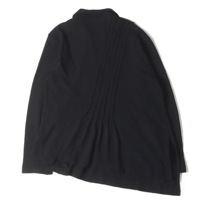 Y's チャイナボタン アシンメトリー ウールニット