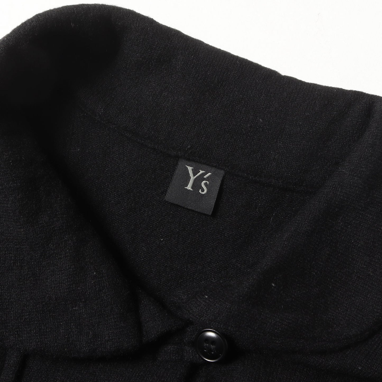 Y's チャイナボタン アシンメトリー ウールニット