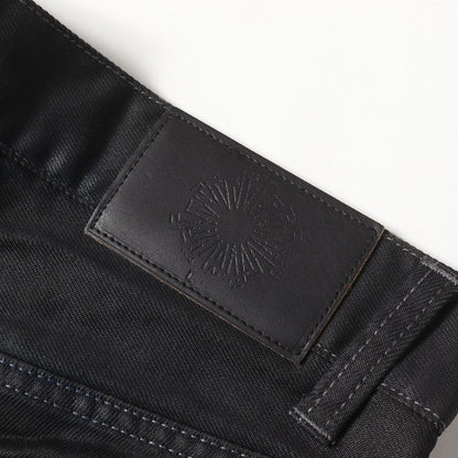 00s コーティング加工 ストレッチ スリム フレアデニムパンツ