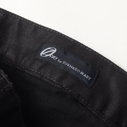 00s コーティング加工 ストレッチ スリム フレアデニムパンツ