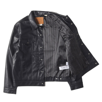 [リーバイスプレミアム] 日本限定 3rdタイプ レザー トラッカー ジャケット (LEATHER TRUCKER JACKET)