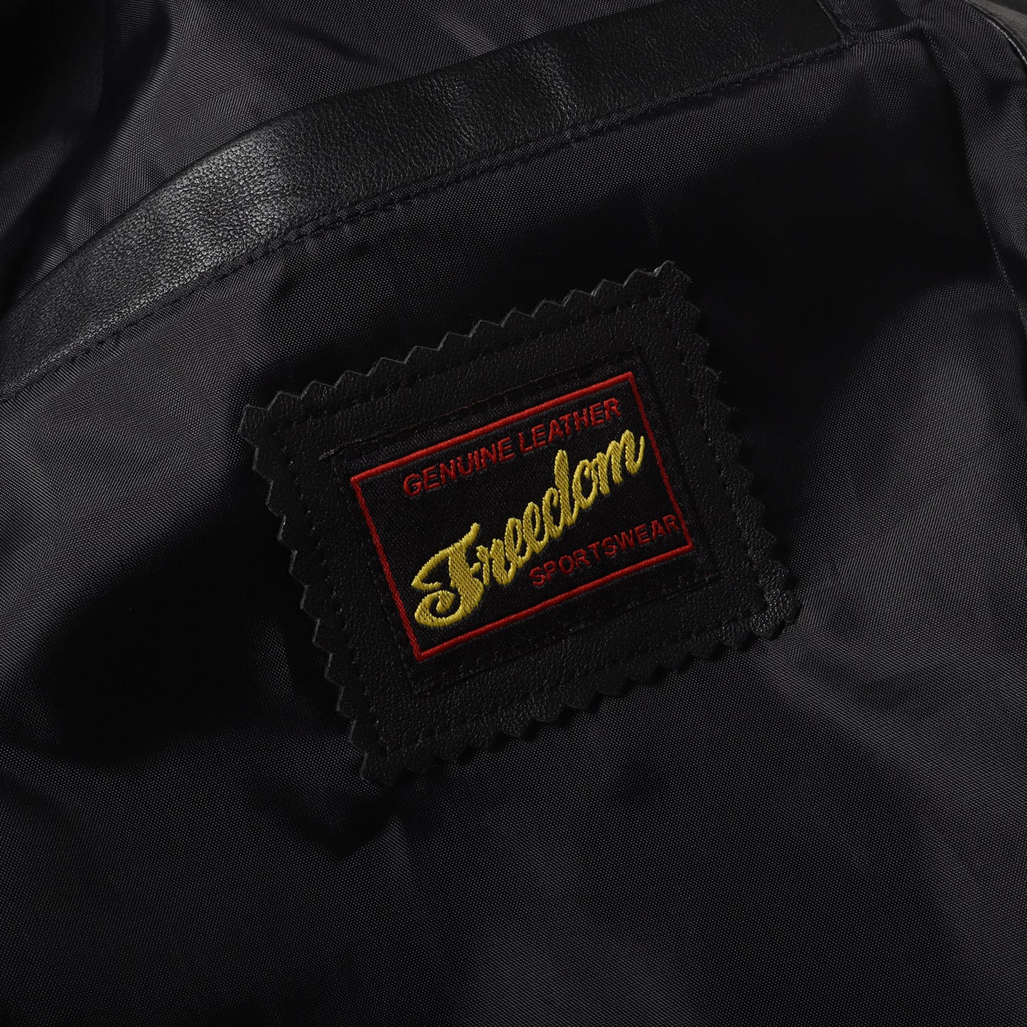 スタンドカラー シープスキンレザー フルジップ ジャケット