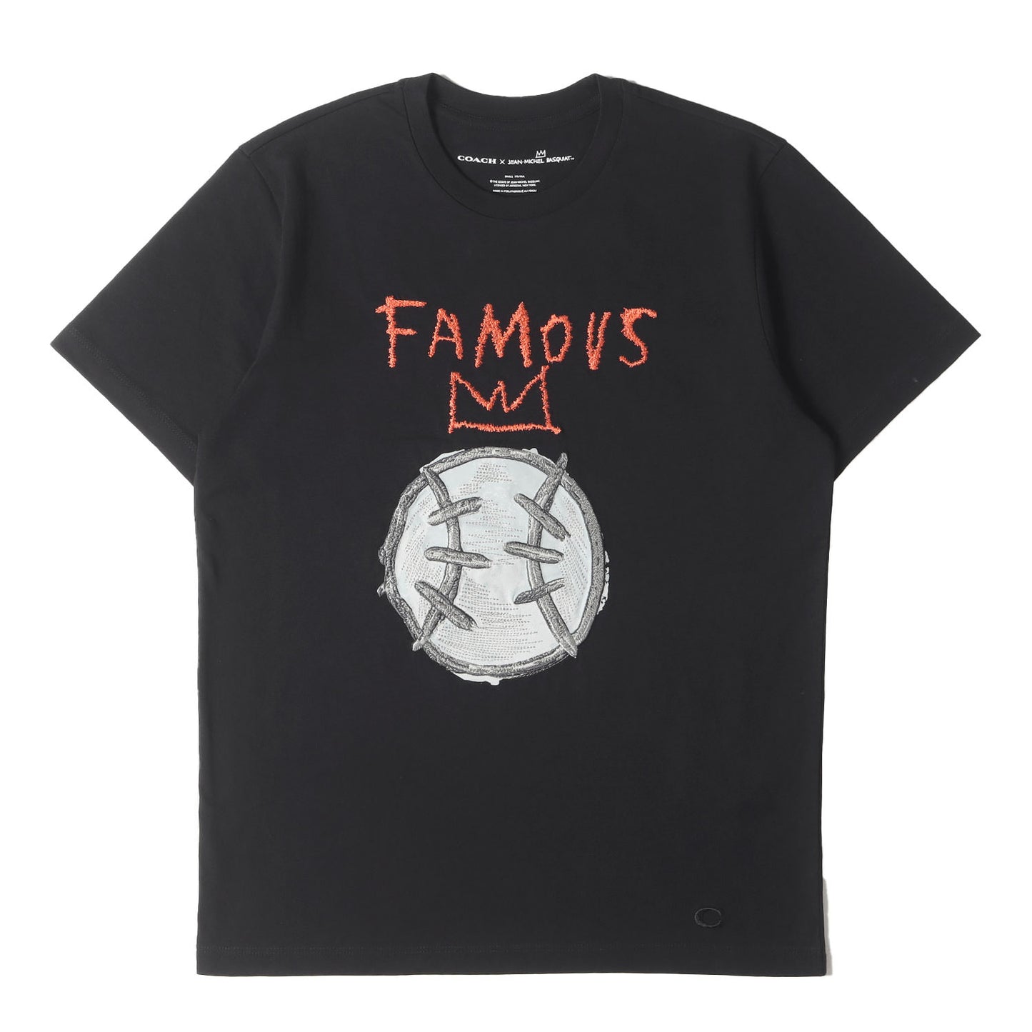 20AW ×JEAN-MICHEL BASQUIAT アップリケ Tシャツ(BSQT FAMOUS TSHIRT)