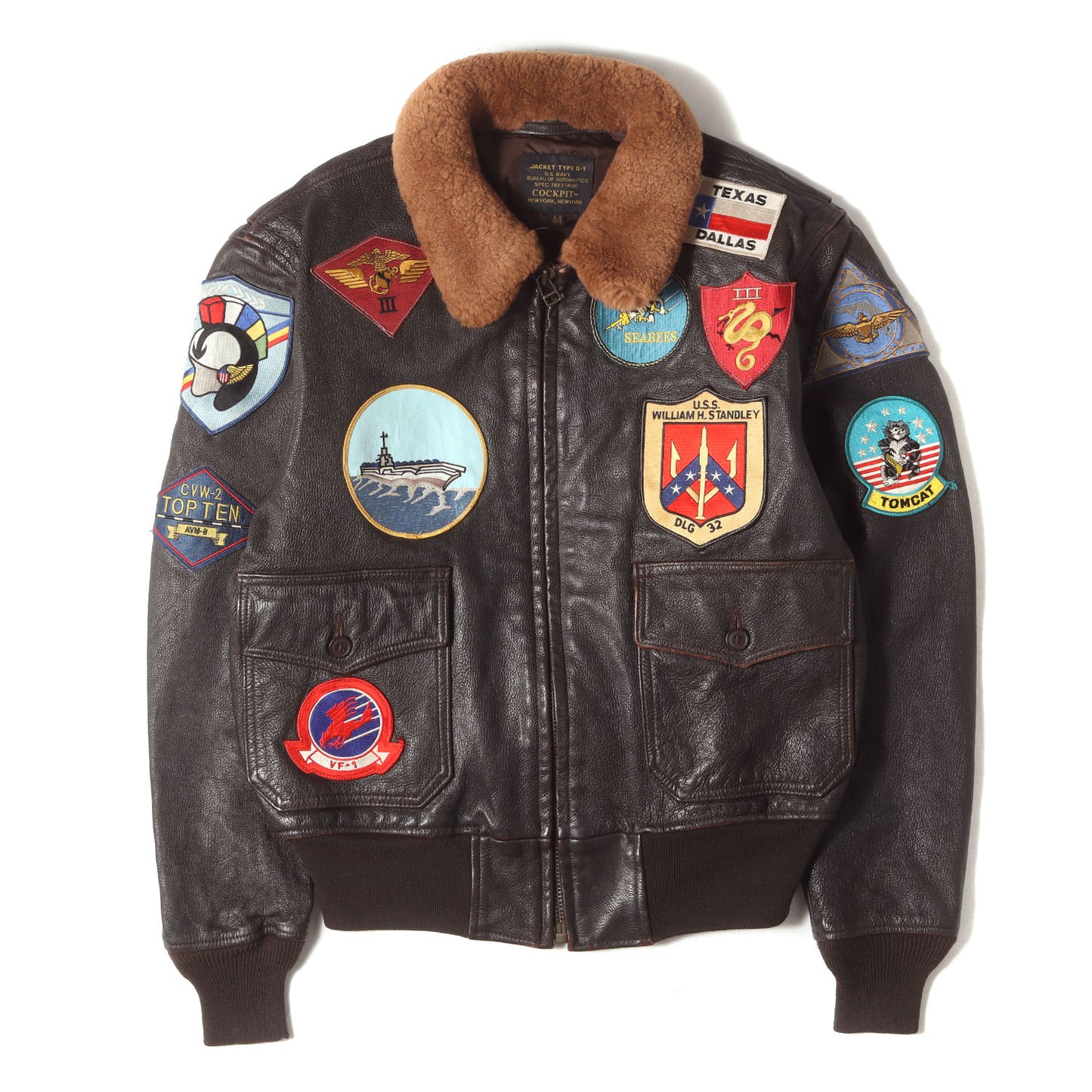 [人気 トップガンモデル] G-1 ゴートスキンレザー フライト ジャケット