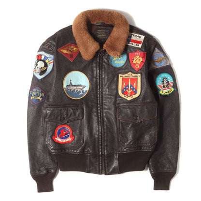 [人気 トップガンモデル] G-1 ゴートスキンレザー フライト ジャケット