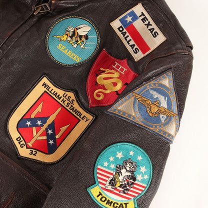 [人気 トップガンモデル] G-1 ゴートスキンレザー フライト ジャケット