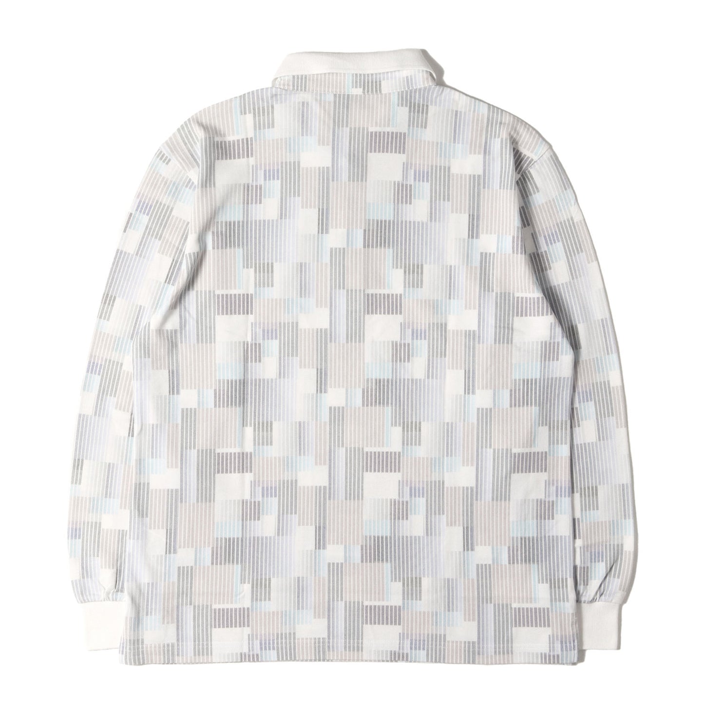 LANVIN SPORT 総柄 ロングスリーブ 鹿の子 ポロシャツ