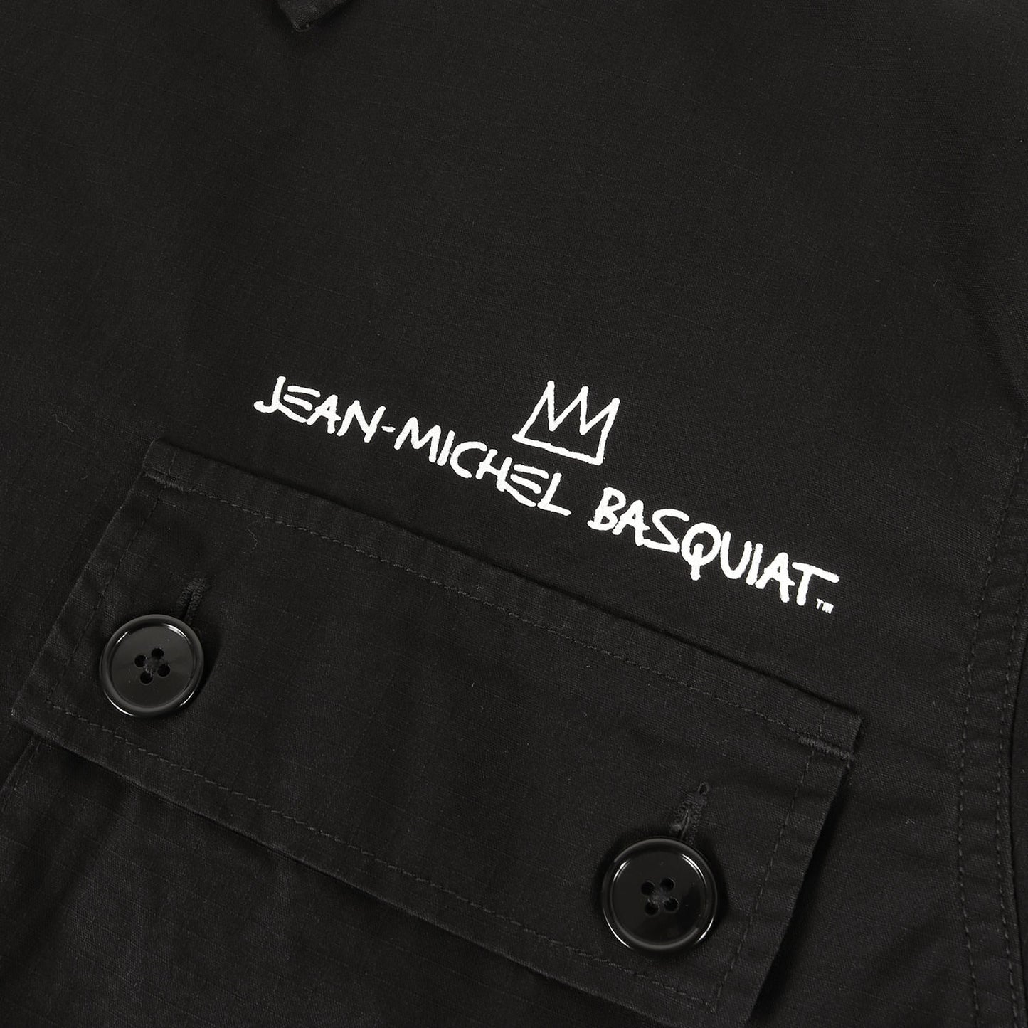 23SS ×JEAN-MICHEL BASQUIAT フォトプリント アーミーシャツ(ARMY SHIRT)