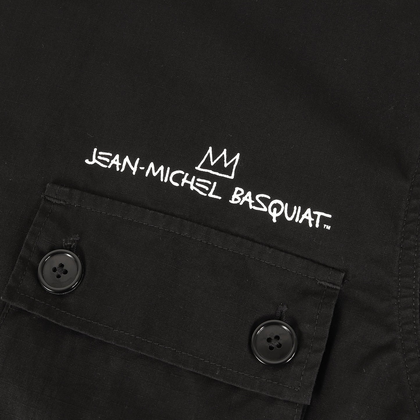 23SS ×JEAN-MICHEL BASQUIAT フォトプリント アーミーシャツ(ARMY SHIRT)