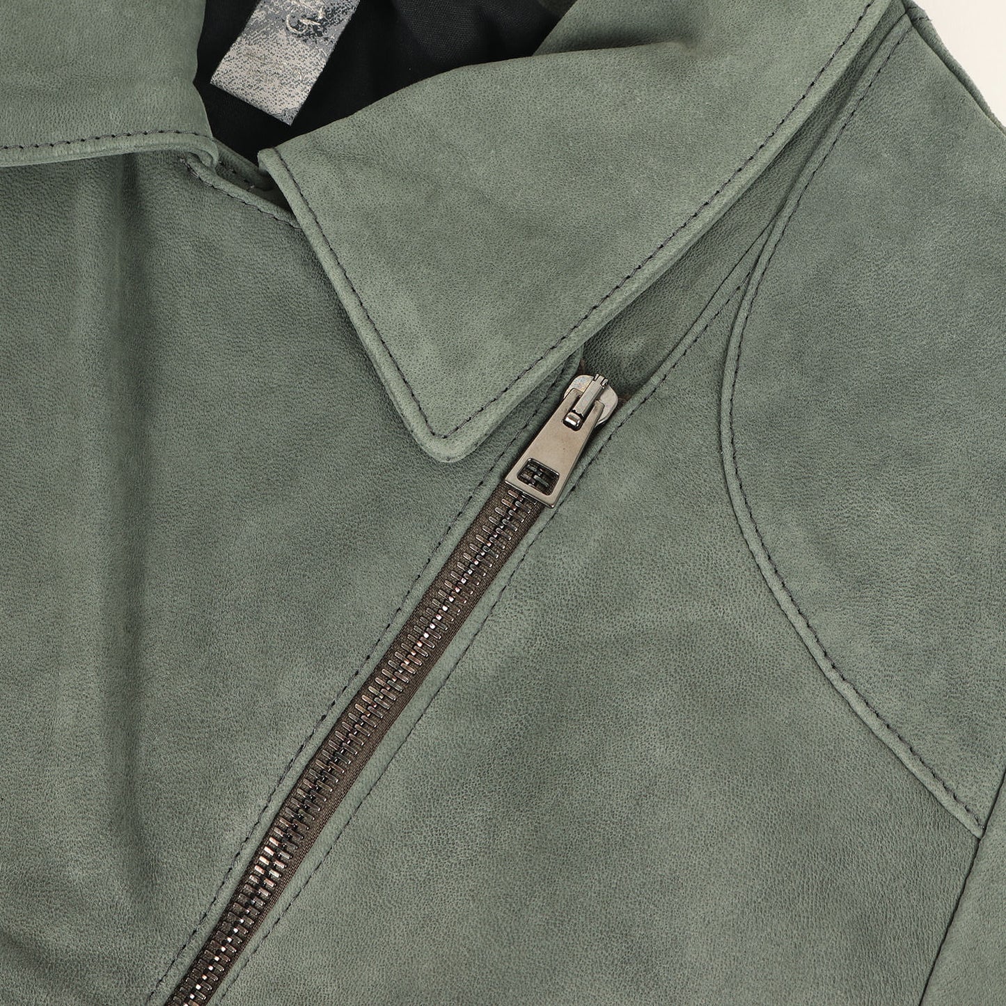 ヌバックレザー ダブルライダースジャケット