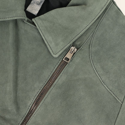 ヌバックレザー ダブルライダースジャケット