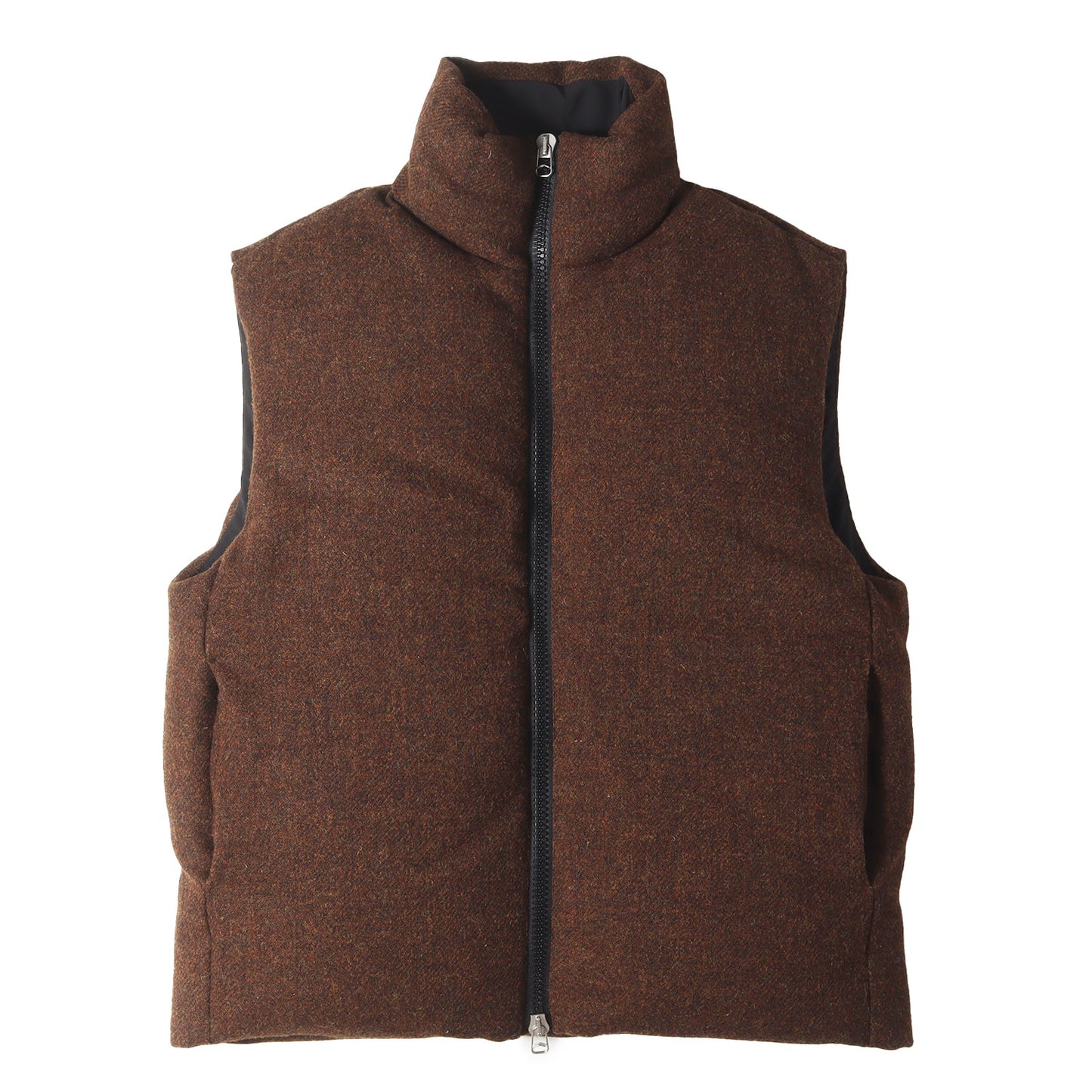 21AW ×HARRIS TWEED オーバーサイズ ツイード ダウンベスト(INFLATE GILET HARRIS TWEED)