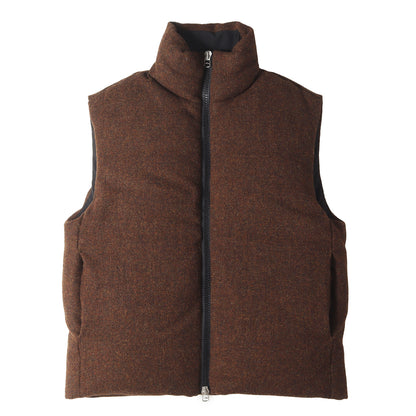 21AW ×HARRIS TWEED オーバーサイズ ツイード ダウンベスト(INFLATE GILET HARRIS TWEED)
