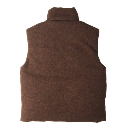 21AW ×HARRIS TWEED オーバーサイズ ツイード ダウンベスト(INFLATE GILET HARRIS TWEED)