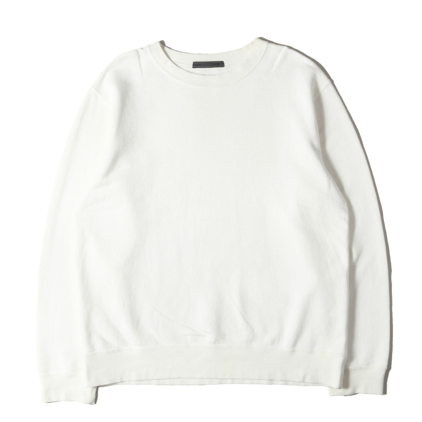 23AW コットン/カシミヤ クルーネック スウェット(COTTON CASHMERE CREWNECK SWEAT)