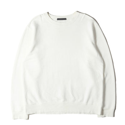 23AW コットン/カシミヤ クルーネック スウェット(COTTON CASHMERE CREWNECK SWEAT)