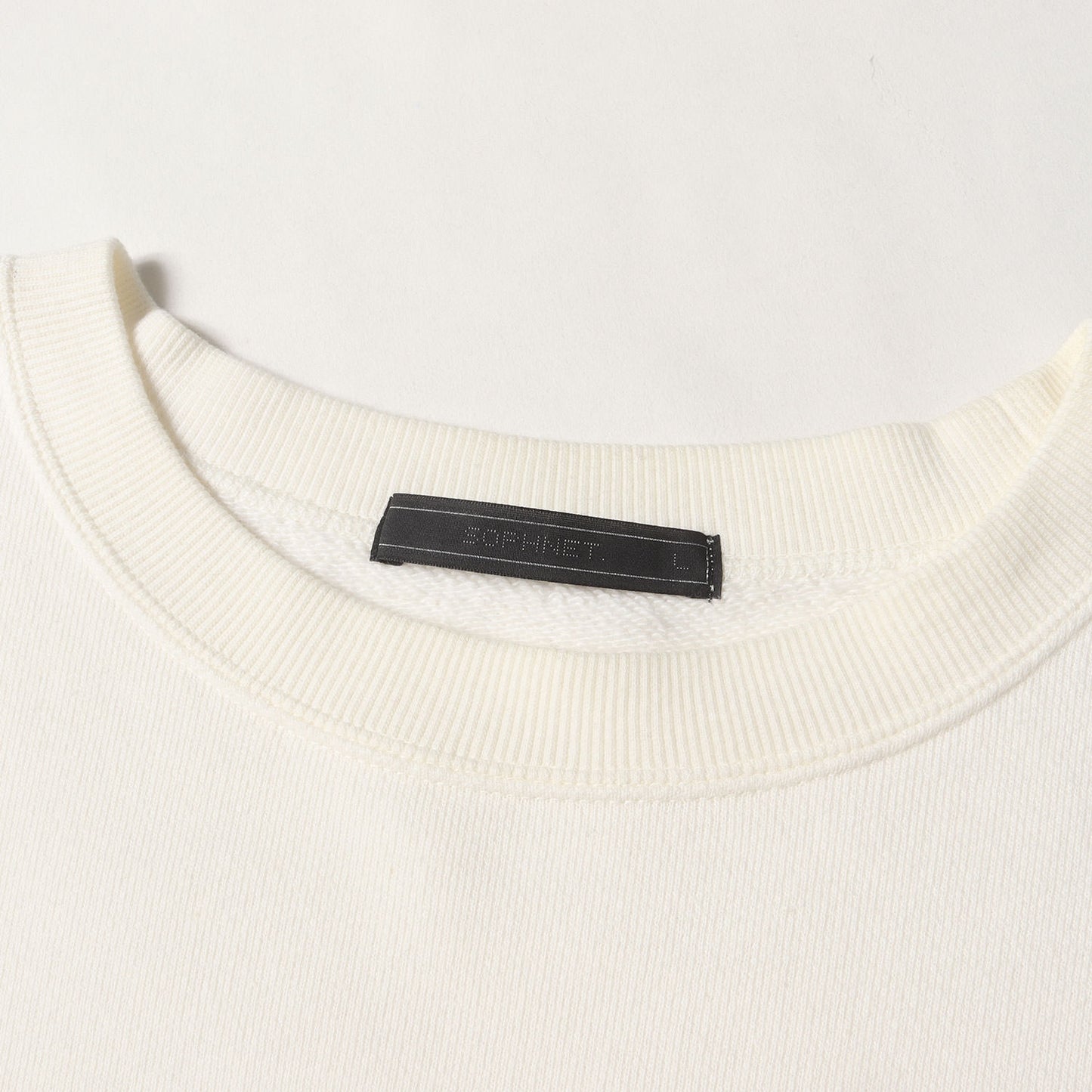 23AW コットン/カシミヤ クルーネック スウェット(COTTON CASHMERE CREWNECK SWEAT)