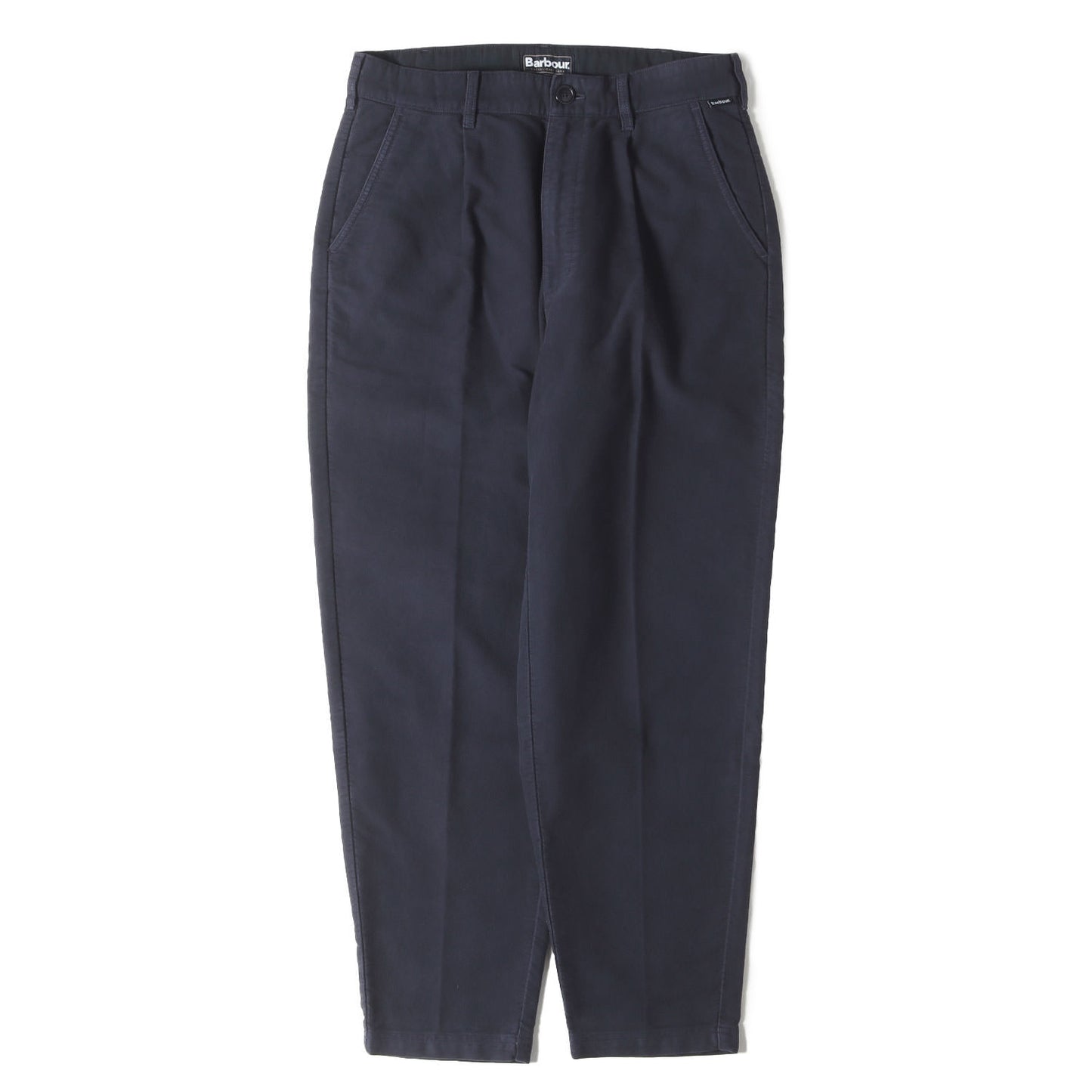 モールスキン 1タック テーパード トラウザーパンツ