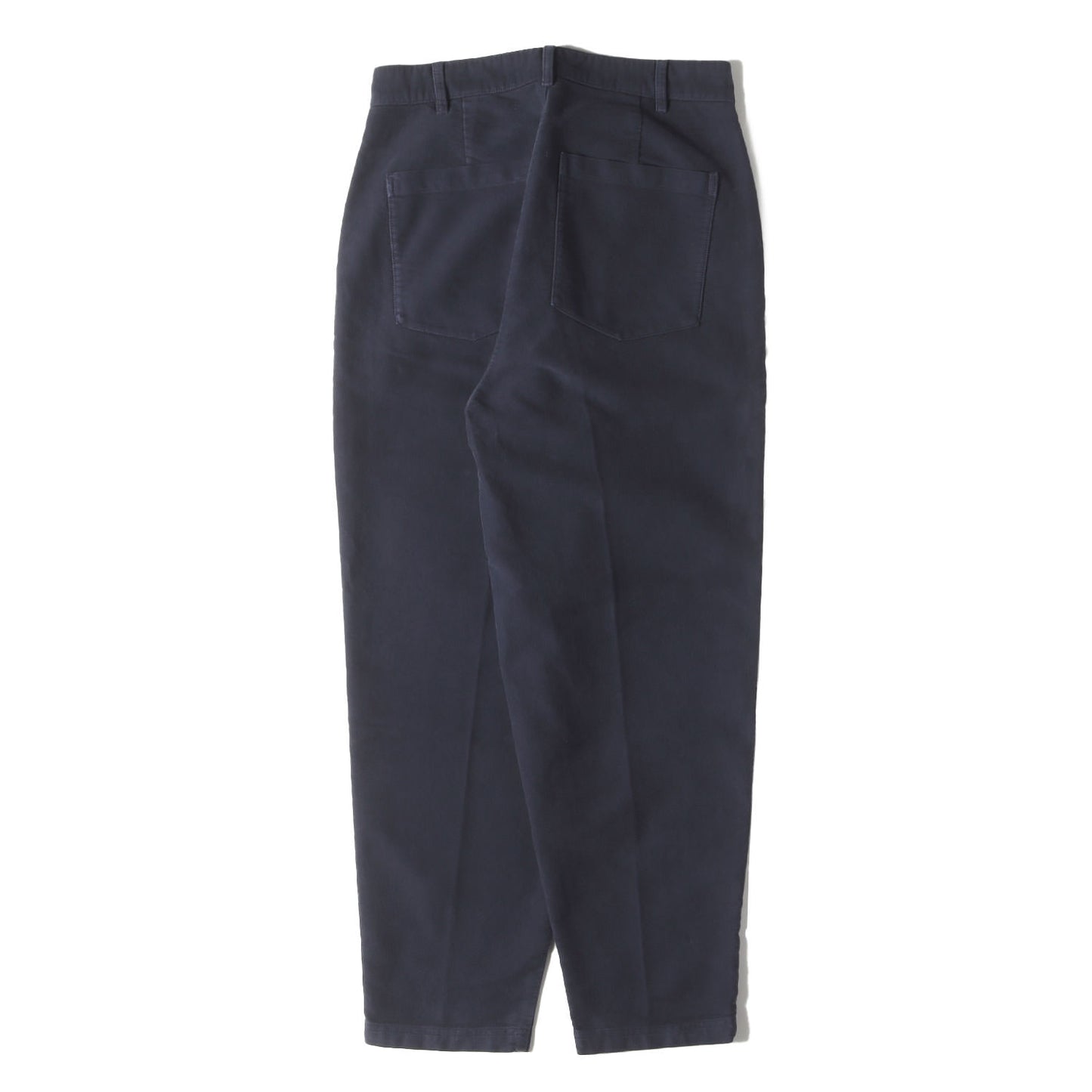 モールスキン 1タック テーパード トラウザーパンツ