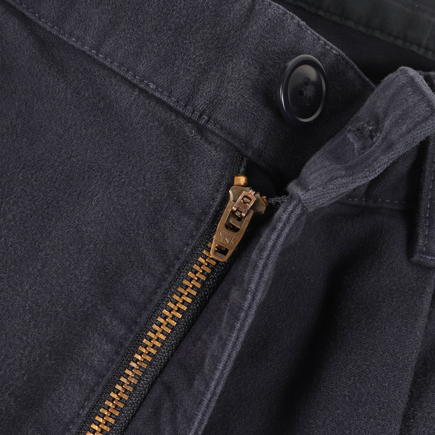 モールスキン 1タック テーパード トラウザーパンツ