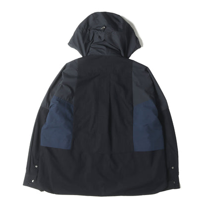 21AW 異素材 切替し フード ジャケット(Cotton Poplin Shirt)