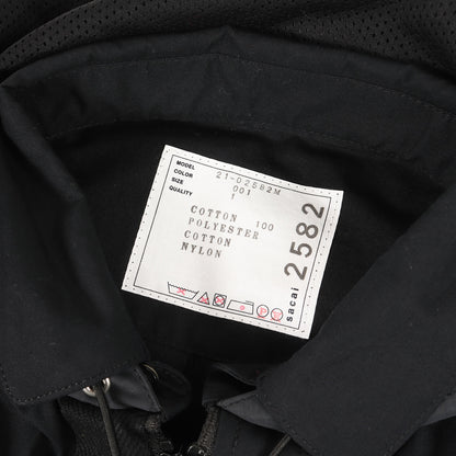 21AW 異素材 切替し フード ジャケット(Cotton Poplin Shirt)