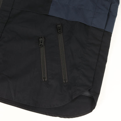 21AW 異素材 切替し フード ジャケット(Cotton Poplin Shirt)