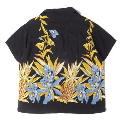 [希少 オリゾンティ期] 90s パイナップル柄 レーヨン アロハシャツ