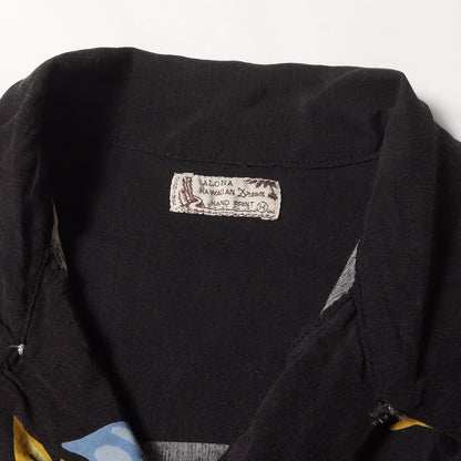 [希少 オリゾンティ期] 90s パイナップル柄 レーヨン アロハシャツ