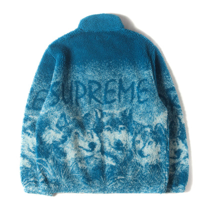 ウルフ柄 フリースジャケット(Wolf Fleece Jacket)