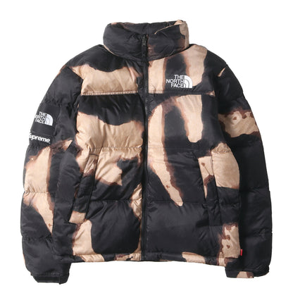 21AW ×THE NORTH FACE ブリーチド デニム プリント ヌプシ ダウンジャケット(Bleached Denim Print Nuptse Jacket)