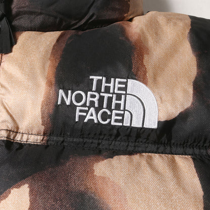 21AW ×THE NORTH FACE ブリーチド デニム プリント ヌプシ ダウンジャケット(Bleached Denim Print Nuptse Jacket)