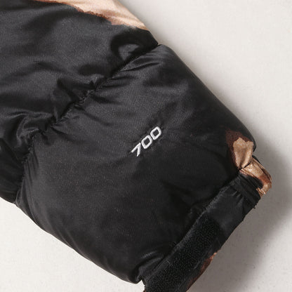 21AW ×THE NORTH FACE ブリーチド デニム プリント ヌプシ ダウンジャケット(Bleached Denim Print Nuptse Jacket)