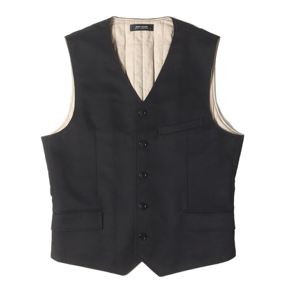 コットン/カシミヤ ツイル 中綿ベスト