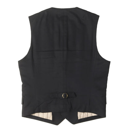 コットン/カシミヤ ツイル 中綿ベスト