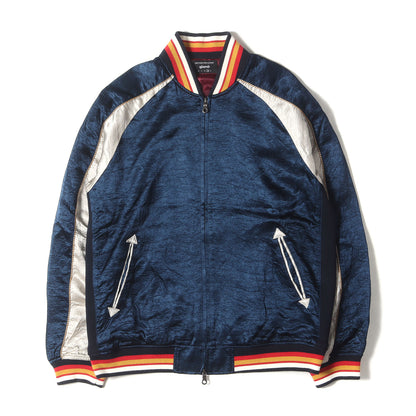 シワ加工 サテン スカジャン