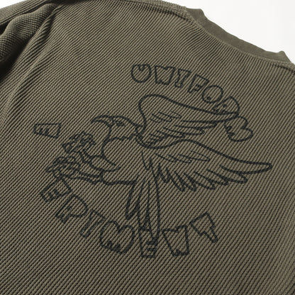24SS UEAFA ワッフル ロングスリーブ バギー Tシャツ(UEAFA WAFFLE L S BAGGY TEE)