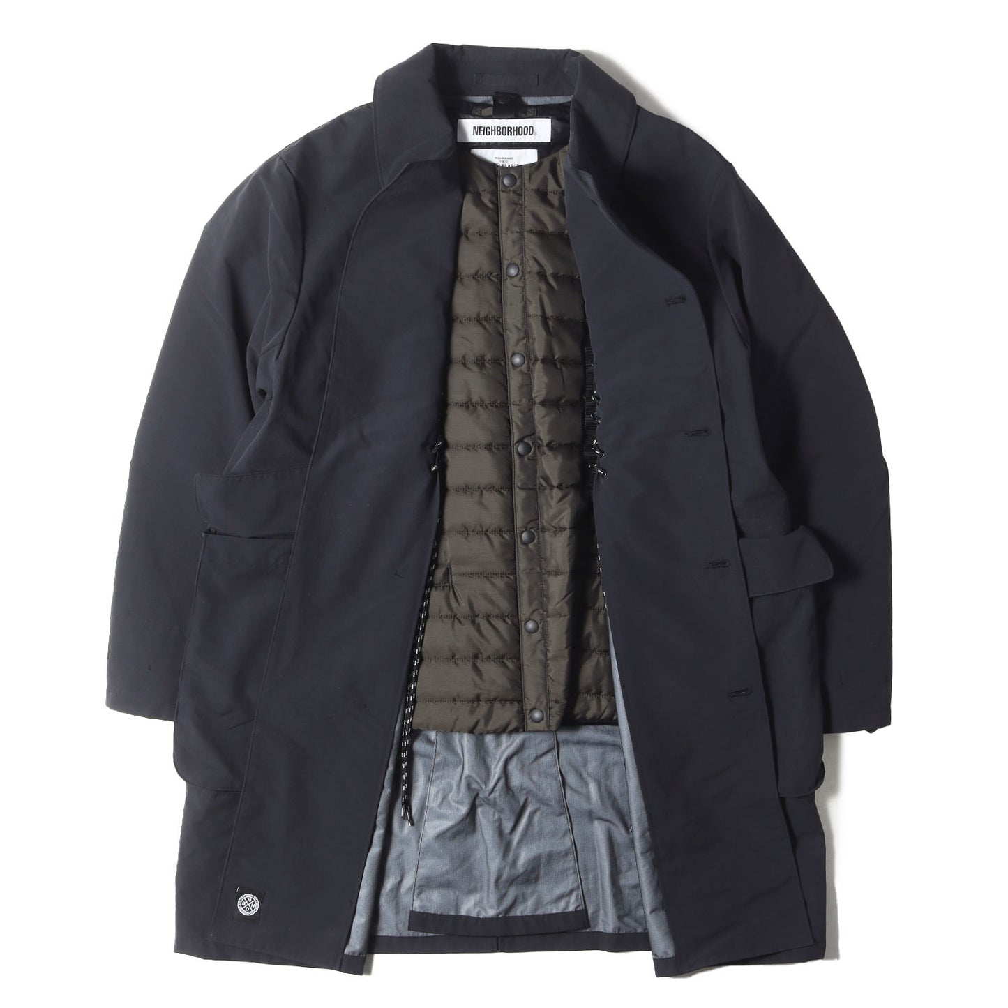 ライナー付き 3レイヤーナイロン ステンカラーコート(ISLEY. SHELL / N-COAT)